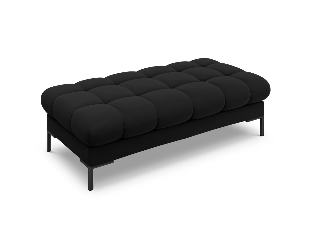Poze Banca tapitata Bali velvet/picioare negre – L133 x l62 x h41
