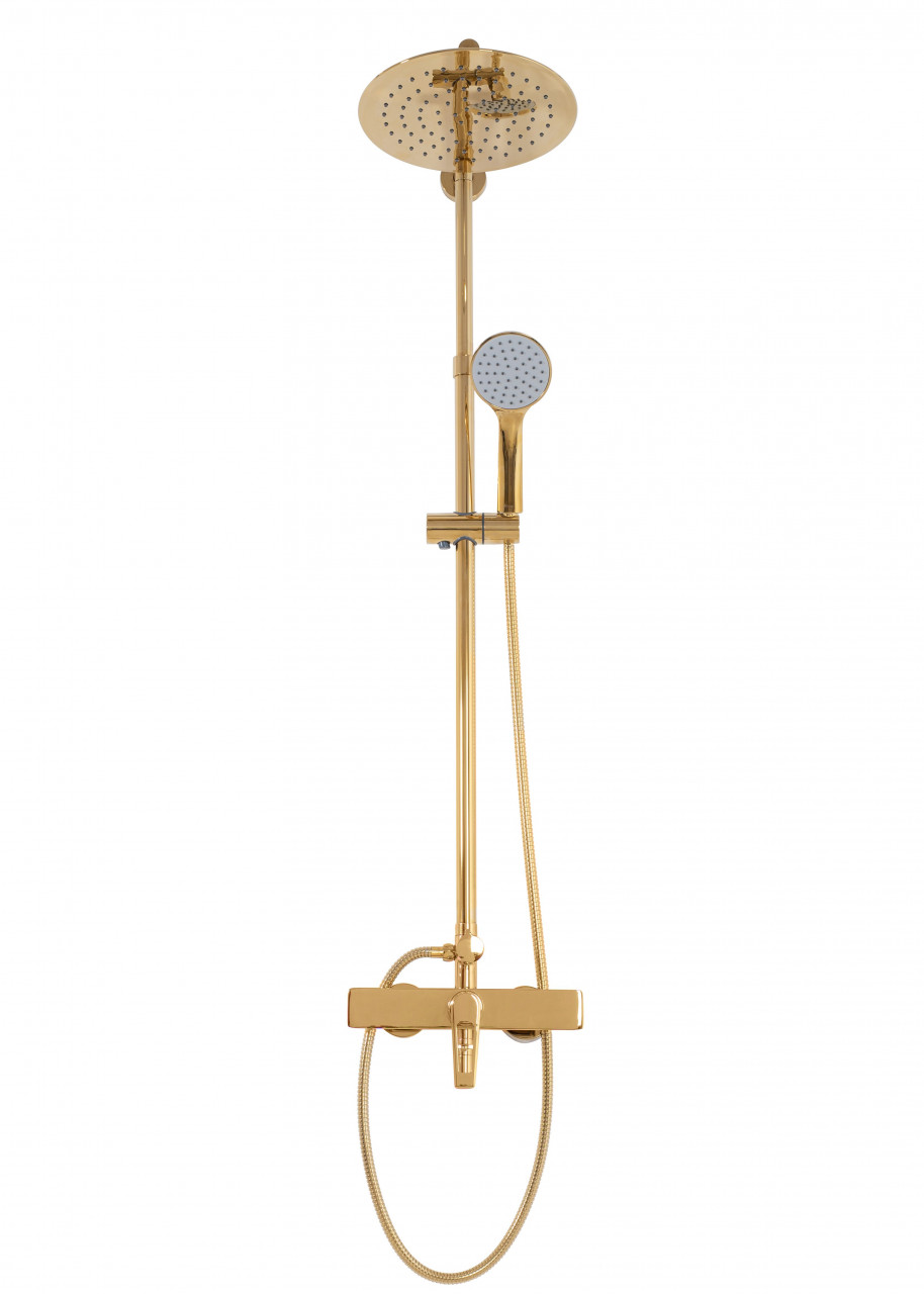 Poze Baterie de dus Aldi aurie