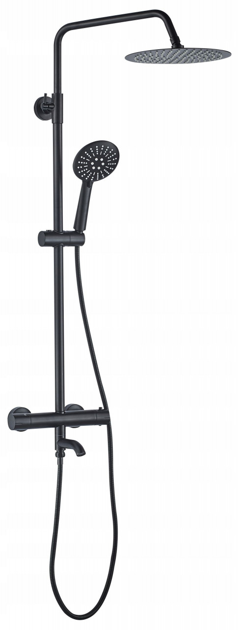 Poze Baterie de dus cu termostat Lungo neagra