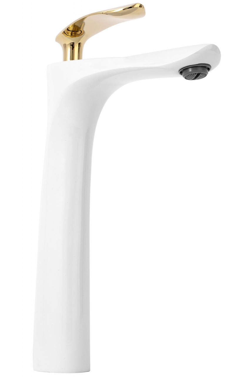 Poze Baterie Orbit inalta alb/auriu H29 cm