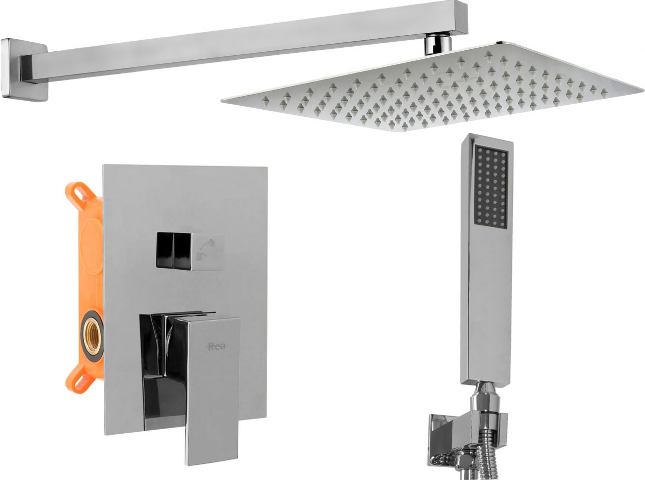 Poze Baterie pentru dus incastrata Fenix argintie