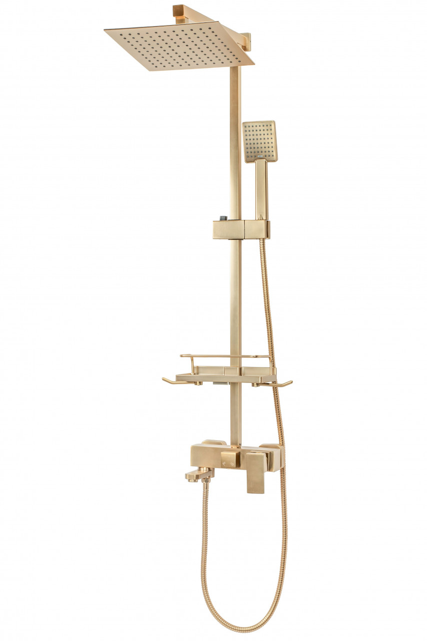 Poze Baterie pentru dus Jack auriu periat