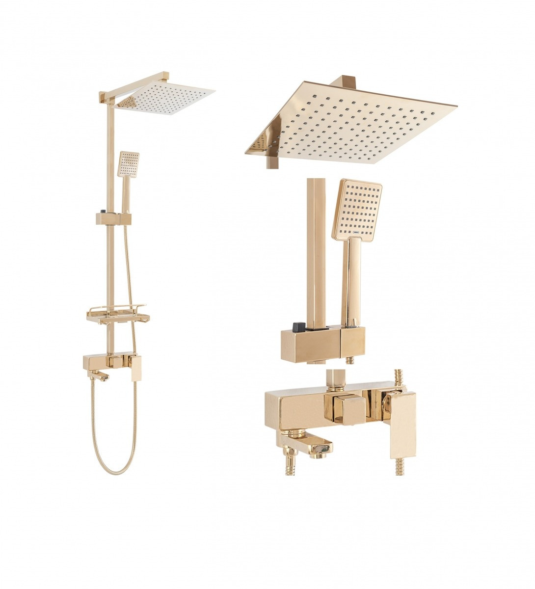 Poze Baterie pentru dus Jack gold - H 102 cm