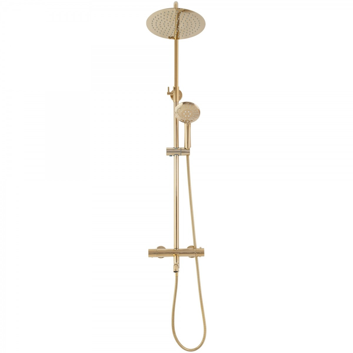 Poze Baterie pentru dus Lungo gold reglabila - H82 cm