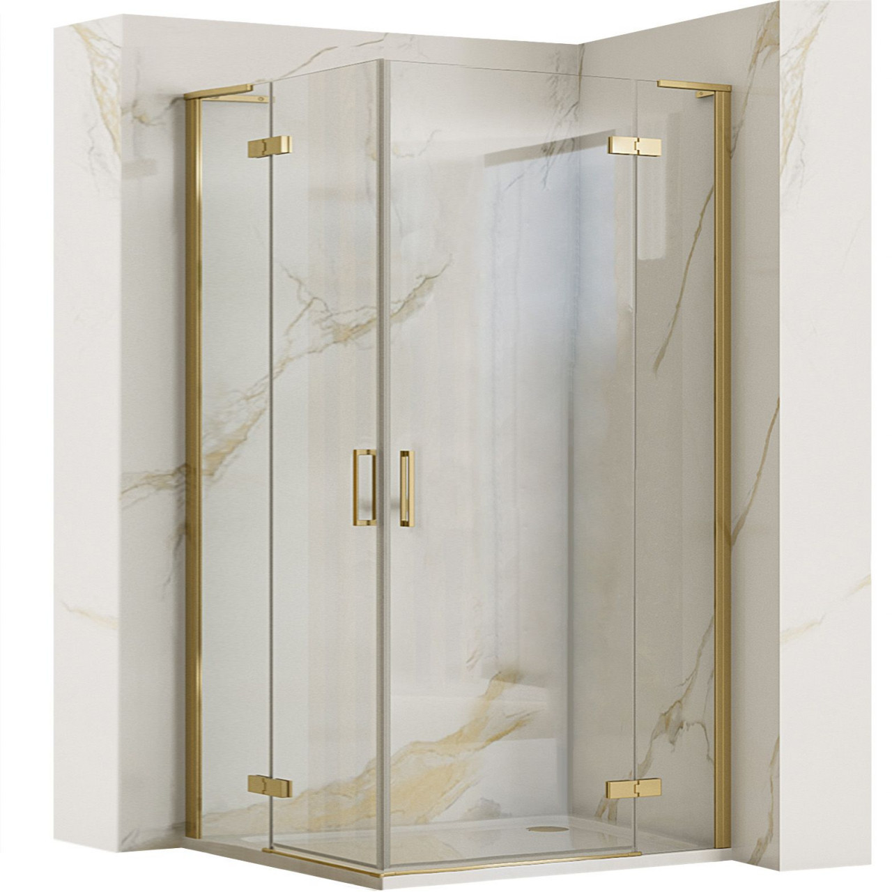 Poze Cabina dus Hugo 100x100 auriu periat
