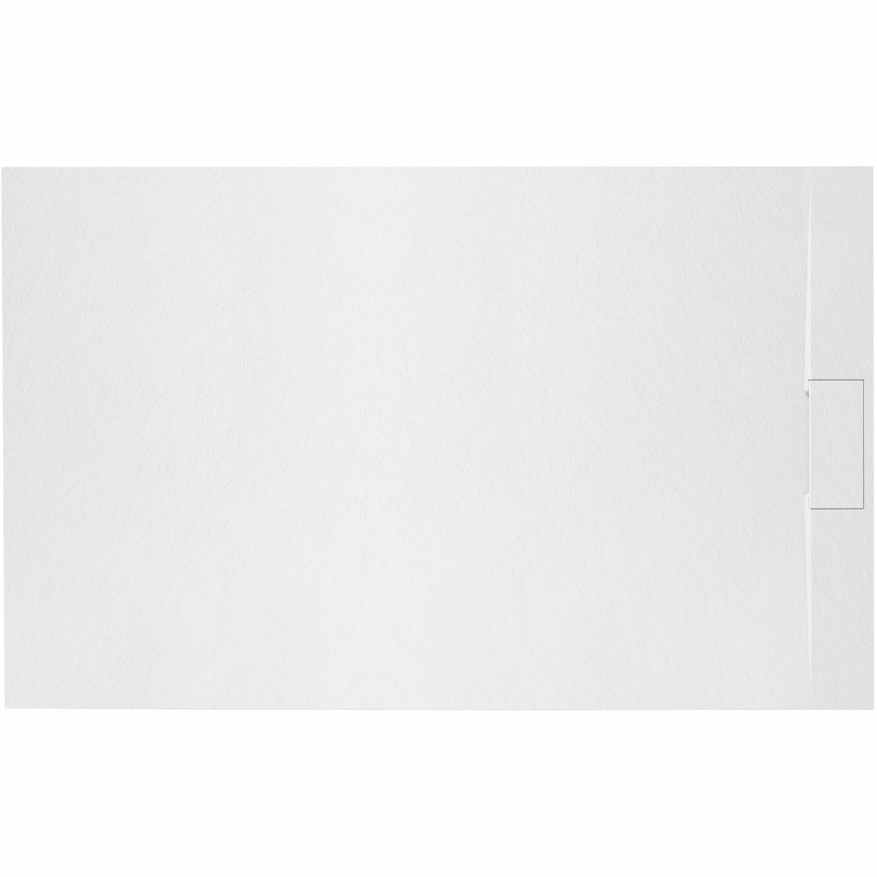 Poze Cadita pentru dus Bazalt alba 80x100