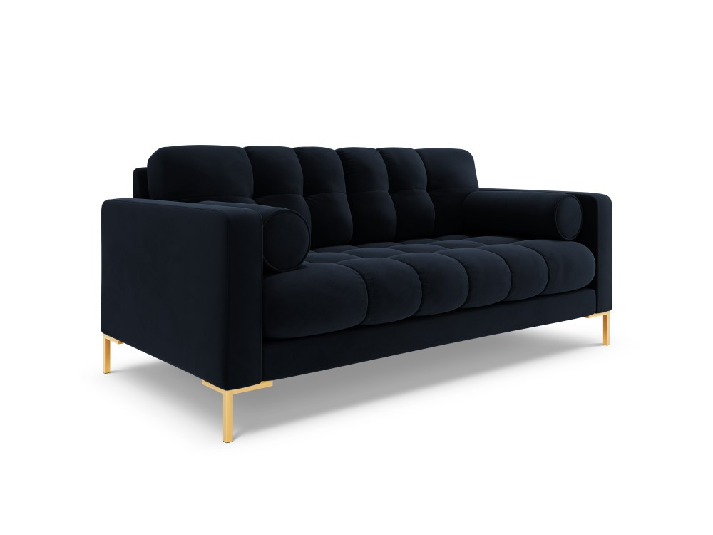 Poze Canapea Bali 2 locuri velvet/picioare gold – L152 x l92 x h75