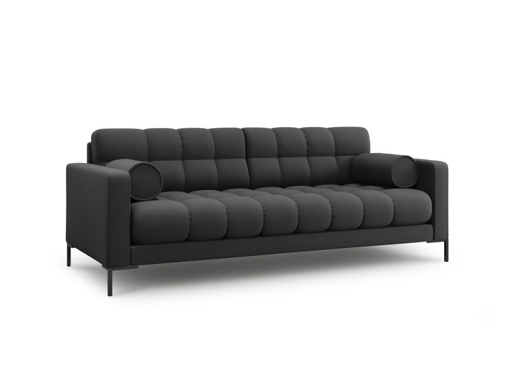 Poze Canapea Bali 3 locuri stofa/picioare negre – L177 x l92 x h75