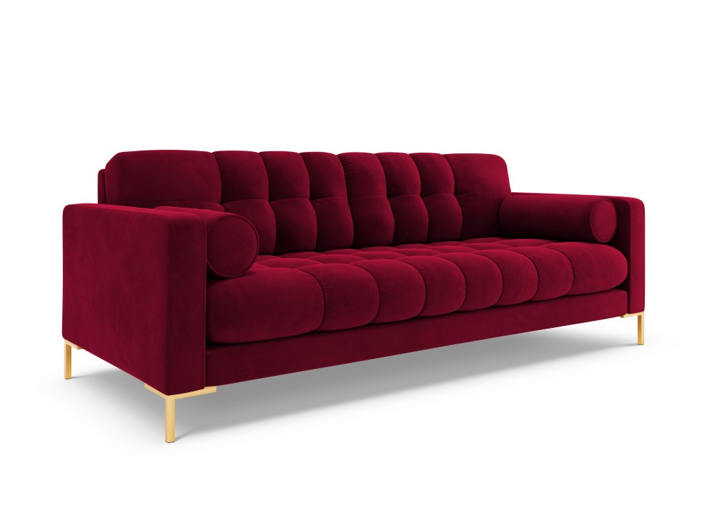 Poze Canapea Bali 3 locuri velvet/picioare gold – L177 x l92 x h75