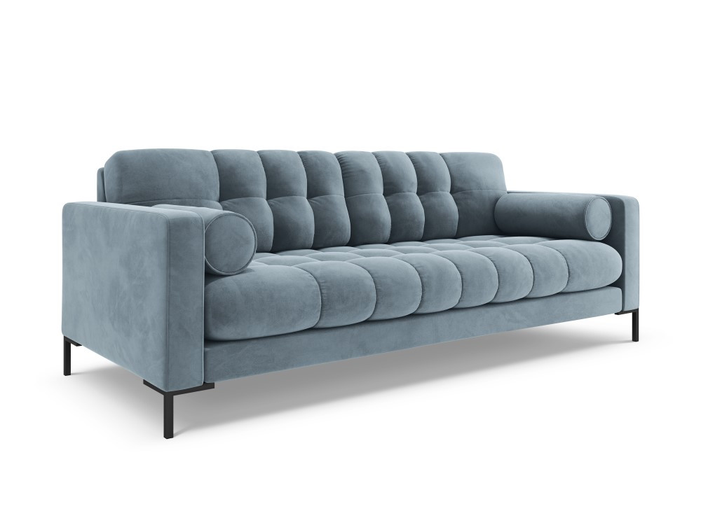 Poze Canapea Bali 3 locuri velvet/picioare negre – L177 x l92 x h75