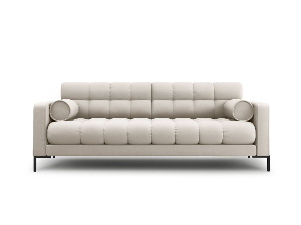 Poze Canapea Bali 4 locuri stofa/picioare negre – L217 x l92 x h75