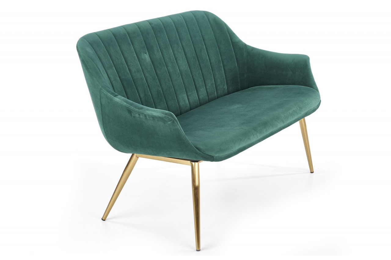 Poze Canapea catifea Elegance 2 XL verde - H 78 cm