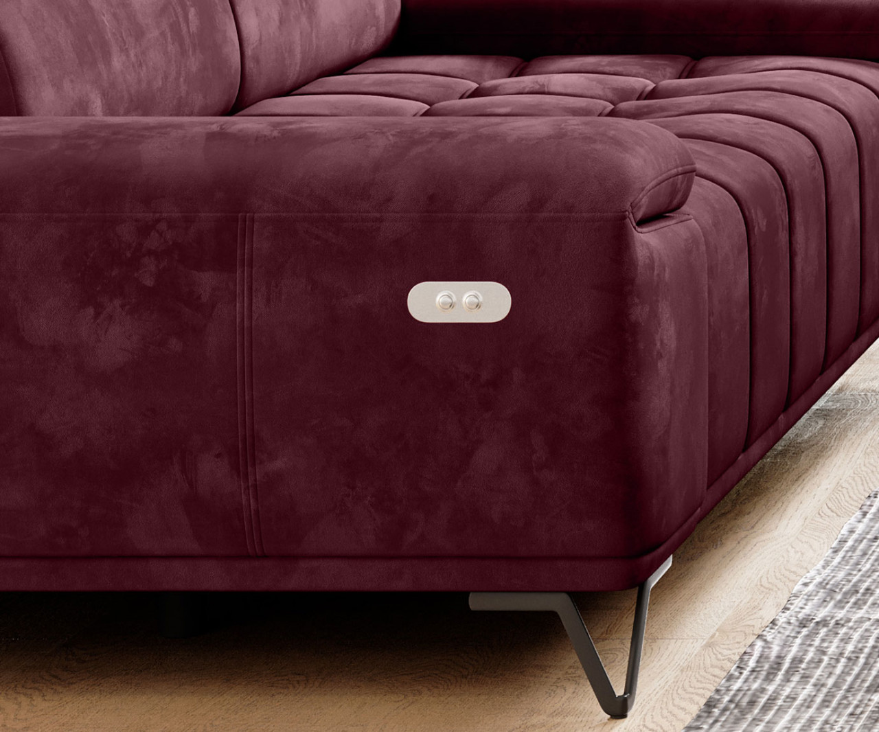 Poze Canapea cu reglaj electric Palladio 3E L212 cm