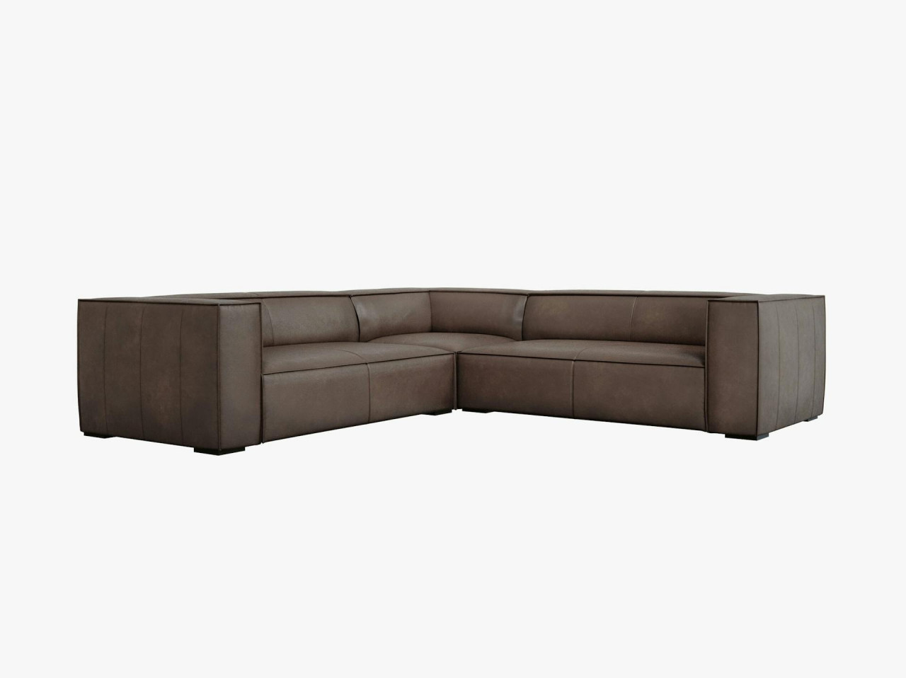 Poze Coltar 5 locuri Agawa piele naturala L280 cm