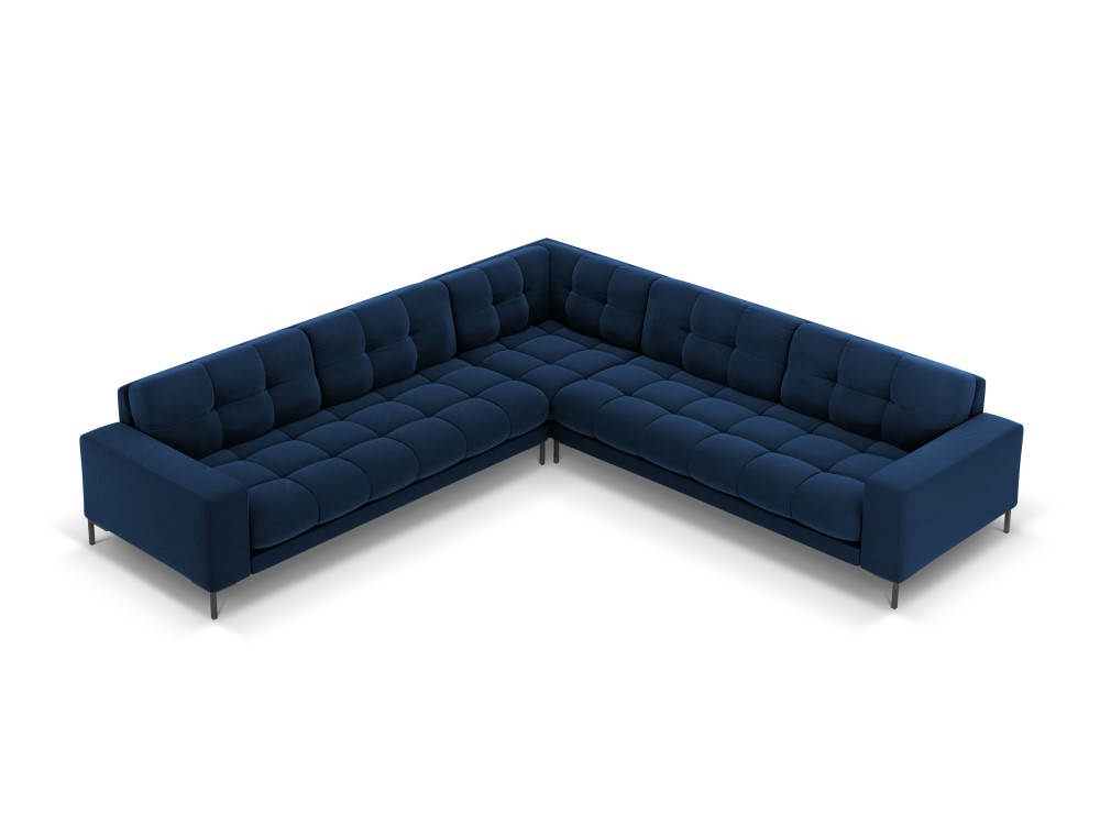 Poze Coltar 6 locuri Bali velvet/picioare negre – L256 x l256 x h75