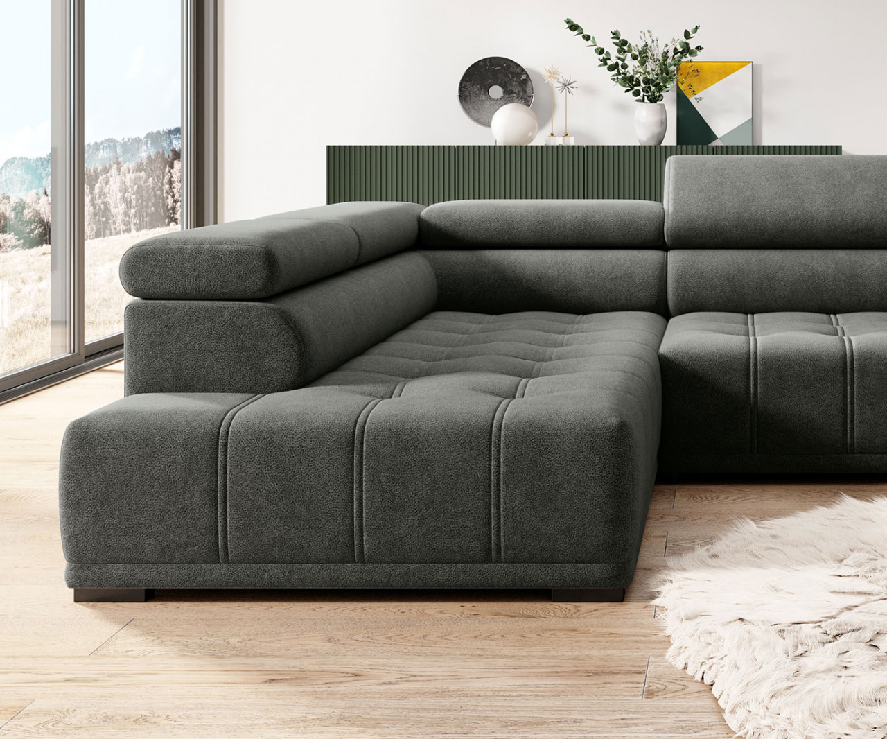 Poze Coltar cu reglaj electric Gremio L283 cm