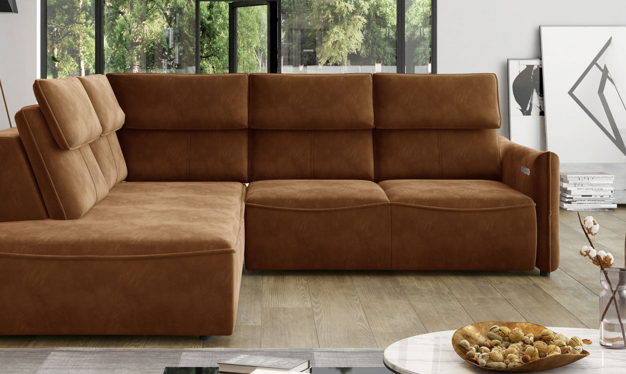 Poze Coltar cu reglaj electric Mango L - L257 x l223 x h97 cm