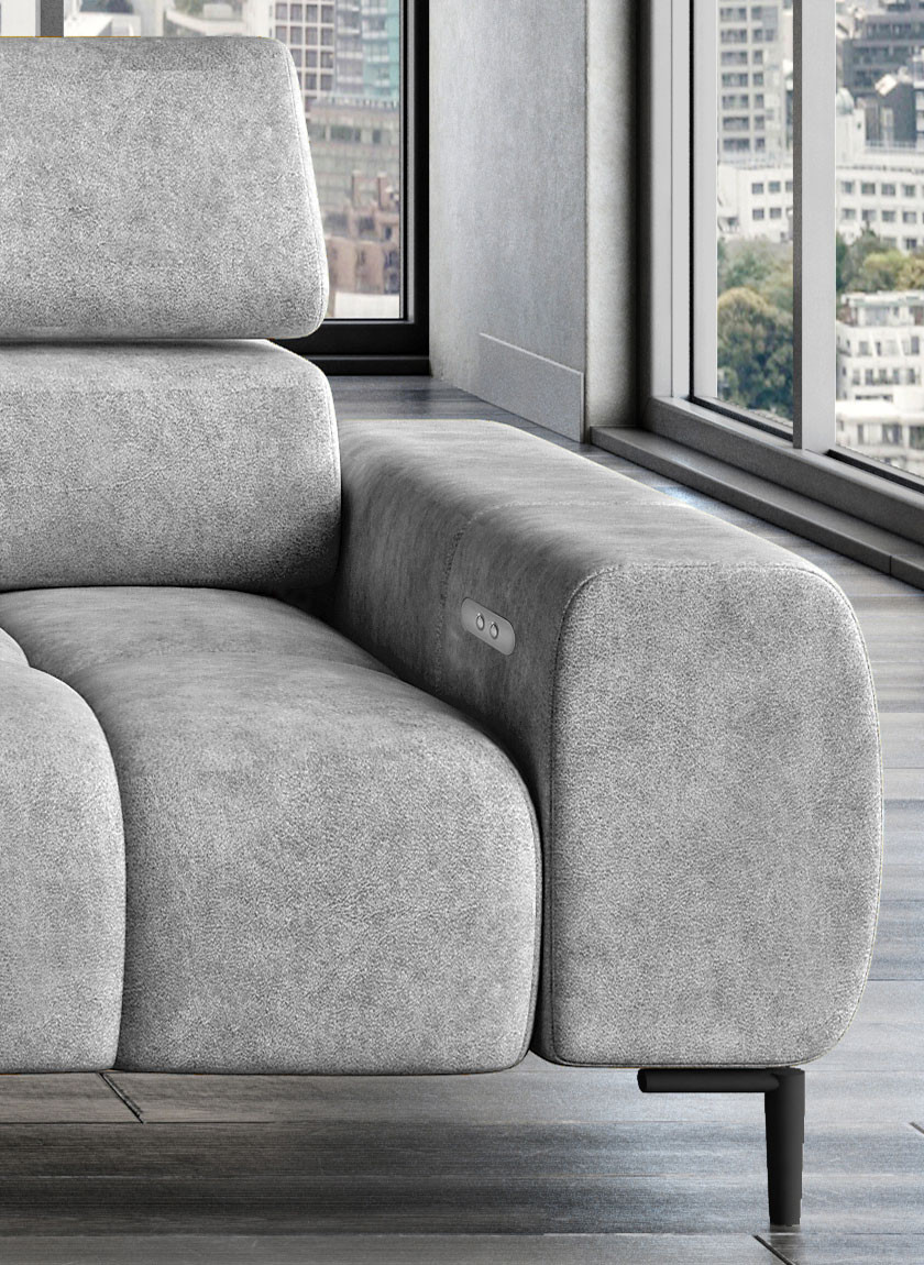 Poze Coltar cu reglaj electric Plaza mini - L270 x l177 x h99 cm