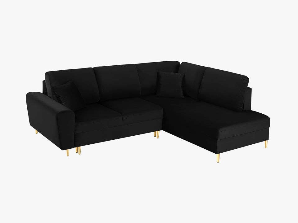 Poze Coltar extensibil 5 locuri Moghan catifea L243 cm