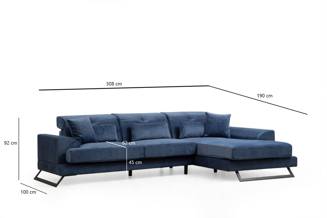 Poze Coltar Frido pe dreapta (L3+Chl) bleumarin