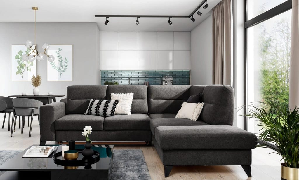 Poze Coltar living extensibil Cassara – L277 x l237 x h100