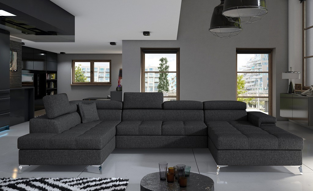 Poze Coltar living extensibil Eduardo – L345 x l202 x h90 cm