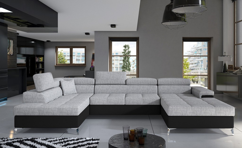 Poze Coltar living extensibil Eduardo – L345 x l202 x h90 cm