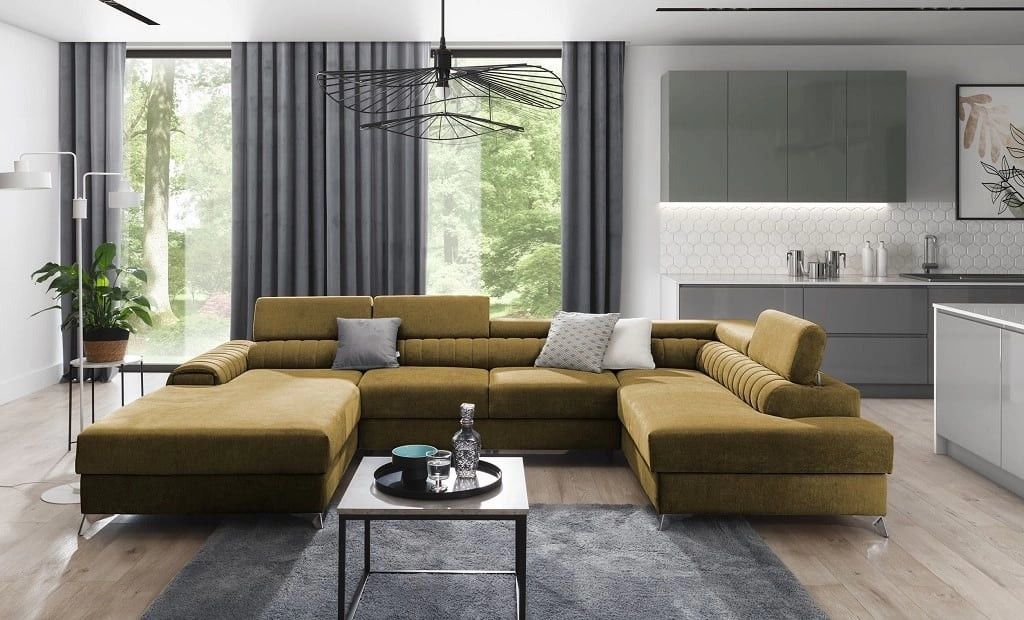 Poze Coltar living extensibil Lacante – L347 x l202 x h95