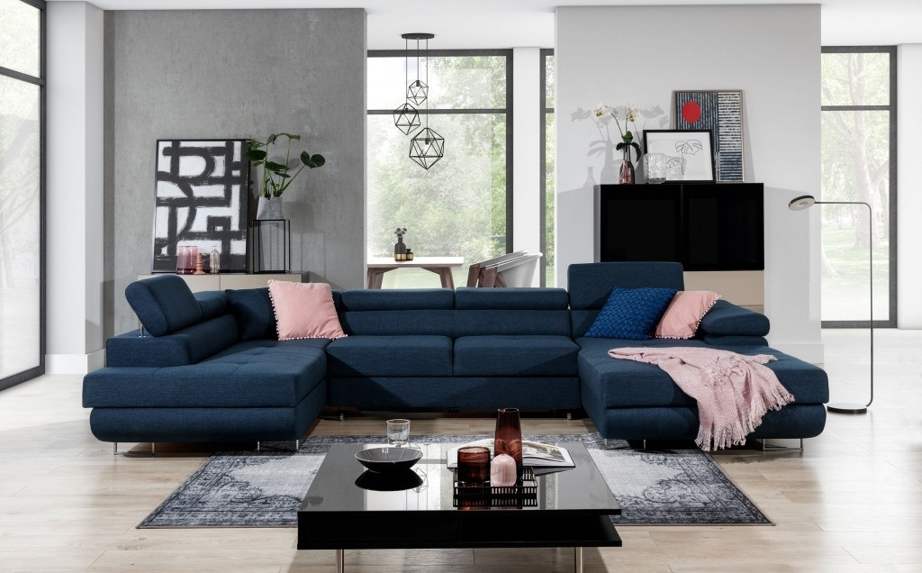 Poze Coltar living extensibil Rodrigo – L345 x l202 x h90 cm