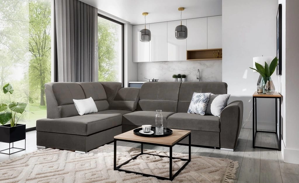 Poze Coltar living extensibil Siber – L270 x l186 x h93