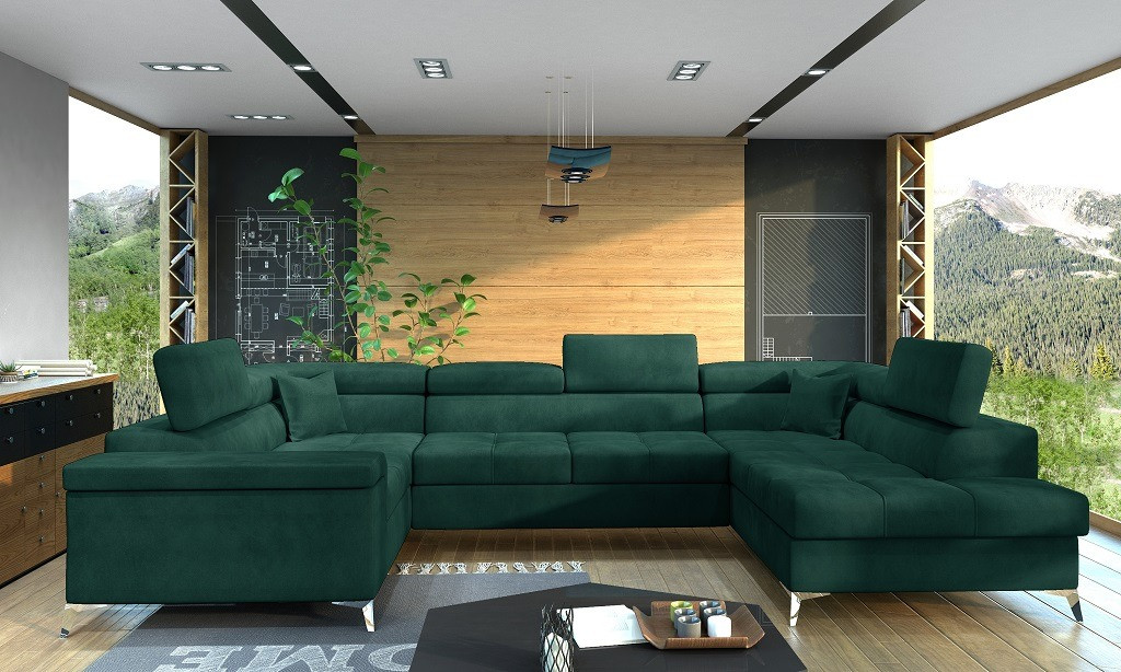 Poze Coltar living extensibil Thiago – L350 x l202 x h90 cm