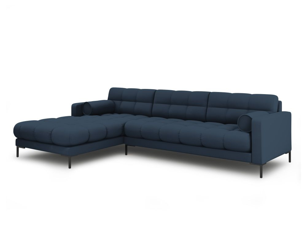 Poze Coltar tapitat Bali 5 locuri stofa/picioare negre – L293 x l185 x h75