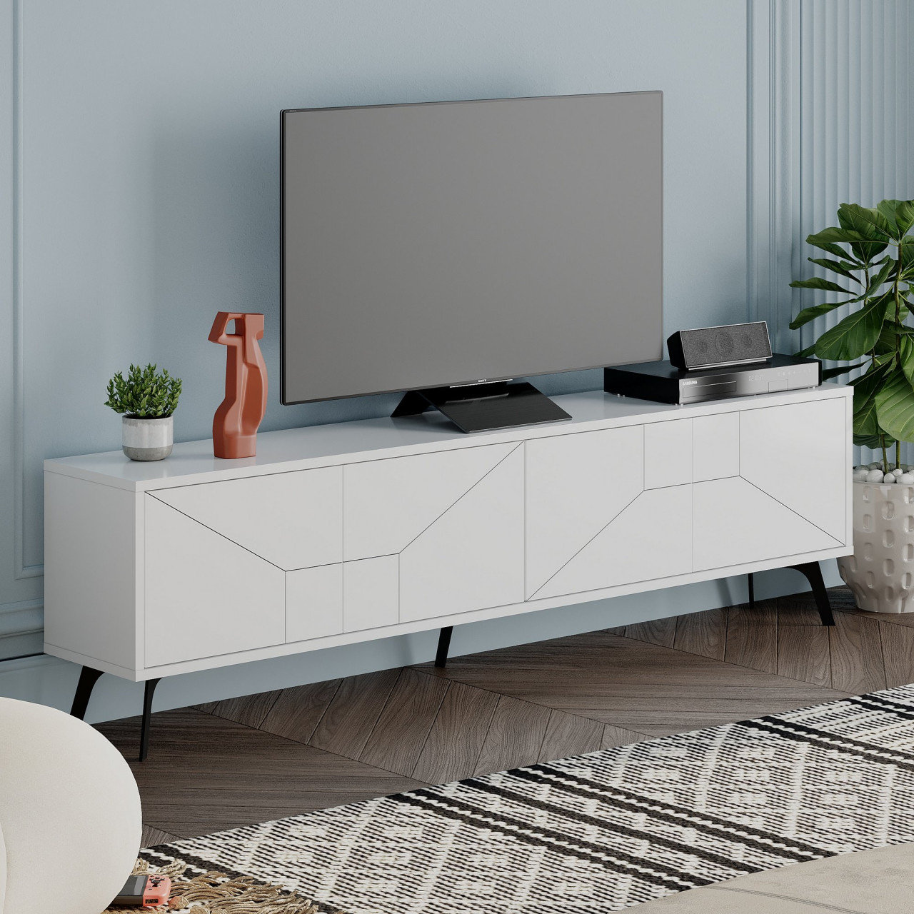 Poze Comoda TV Dune alba
