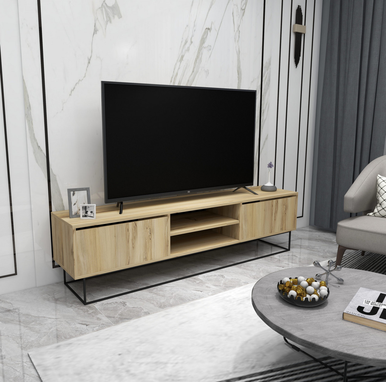 Poze Comoda TV Escape 180 natur / negru