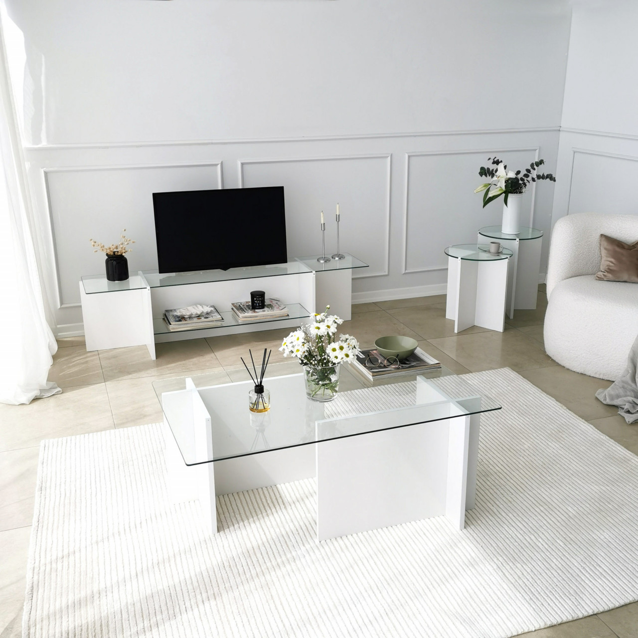 Poze Comoda TV Escape alba