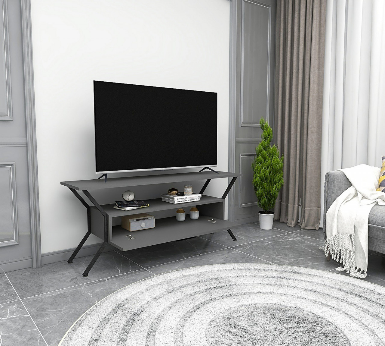 Poze Comoda TV Tarz antracit