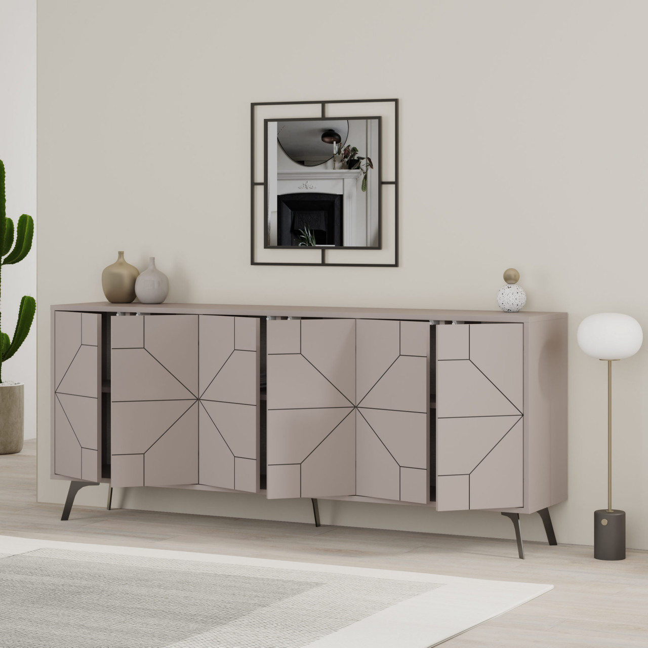 Poze Consola Dune Light Mocha L184 cm - H77,4 cm