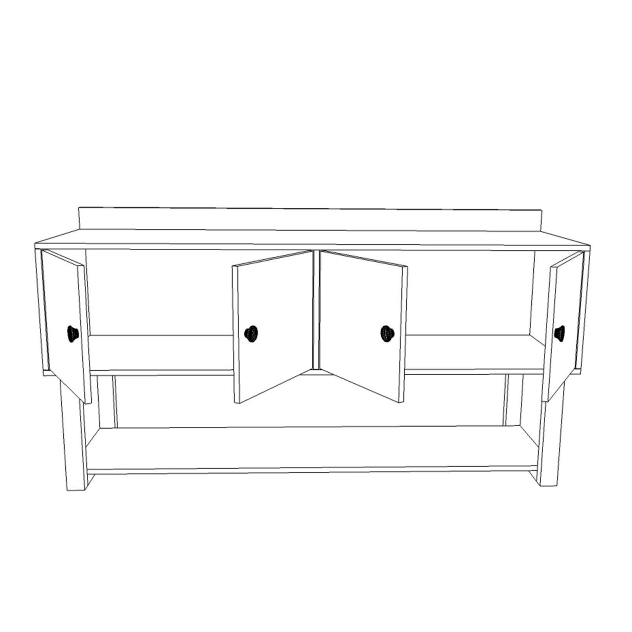 Poze Consola MN04 - BA MDF L180 xm - H93,2 cm