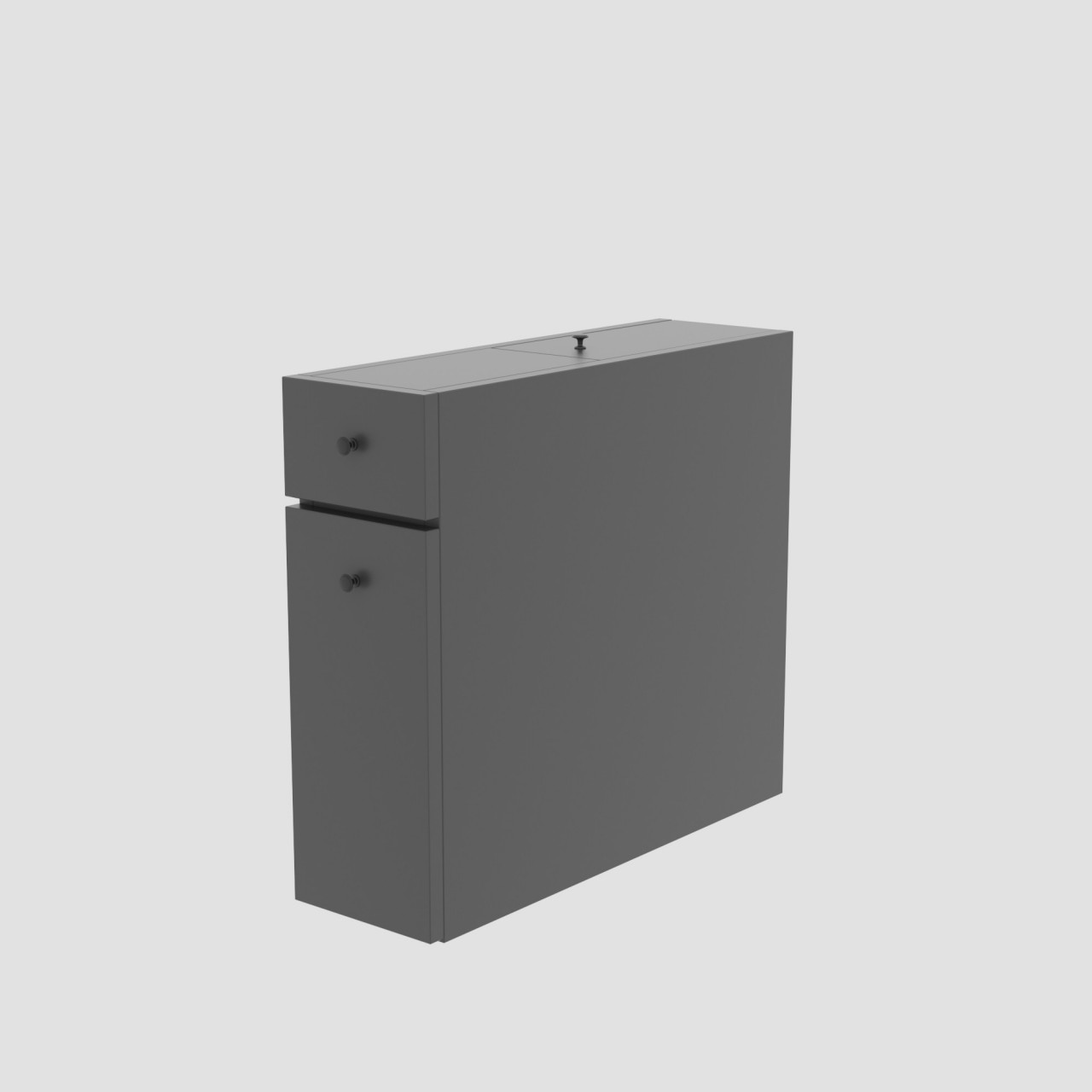 Poze Dulap MDF de baie Calencia antracit L19 cm - H43,5 cm