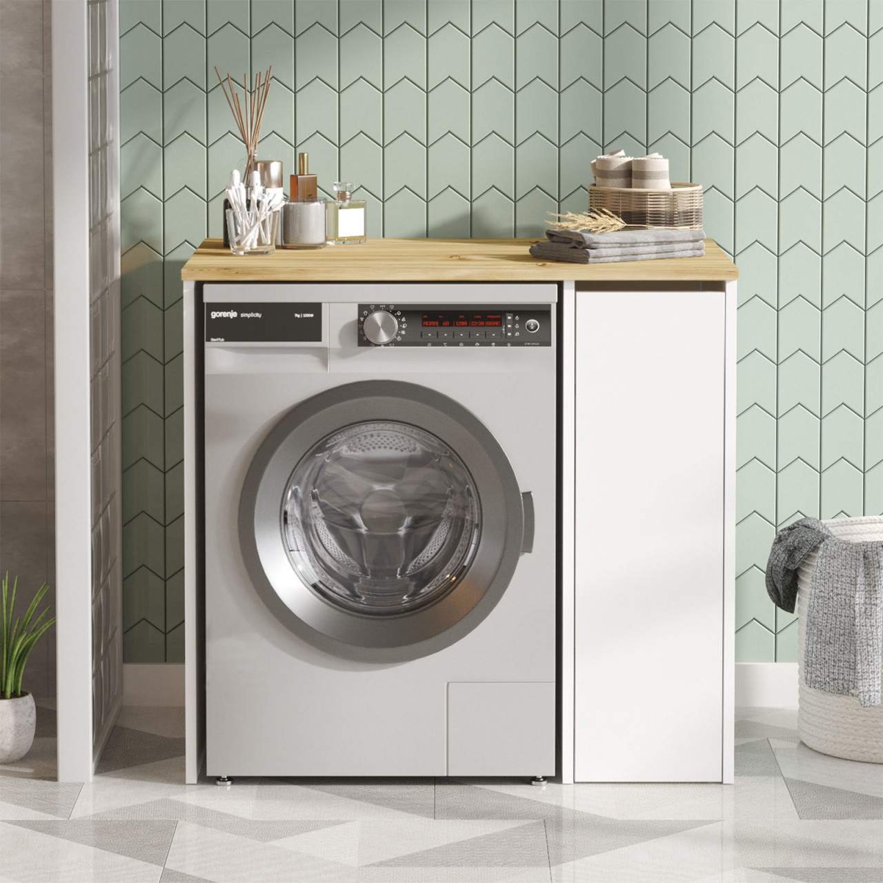 Poze Dulap MDF de baie SA1-WK L93,5 cm - H88,3 cm