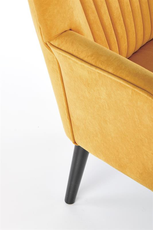 Poze Fotoliu Delgado velvet mustariu – H100 cm