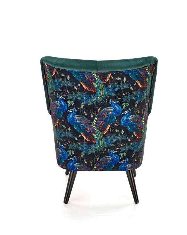 Poze Fotoliu Pagoni velvet verde - H95 cm