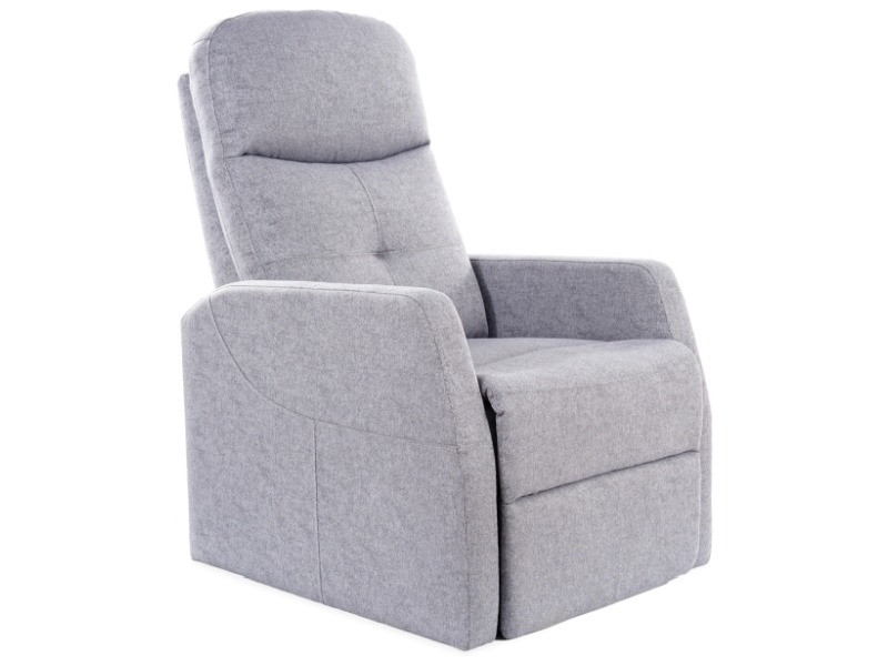 Poze Fotoliu recliner tapitat Ares gri - H100