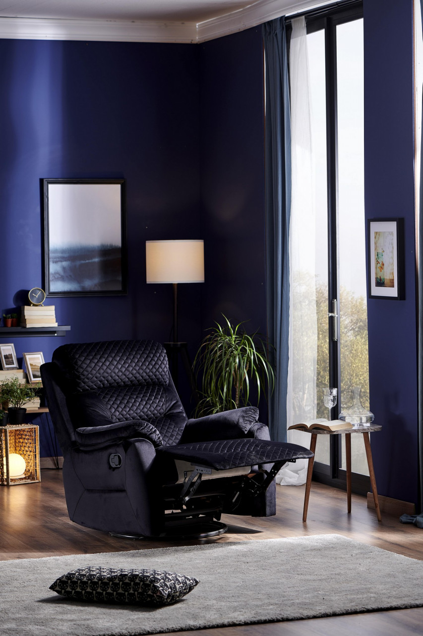 Poze Fotoliu recliner Trone negru