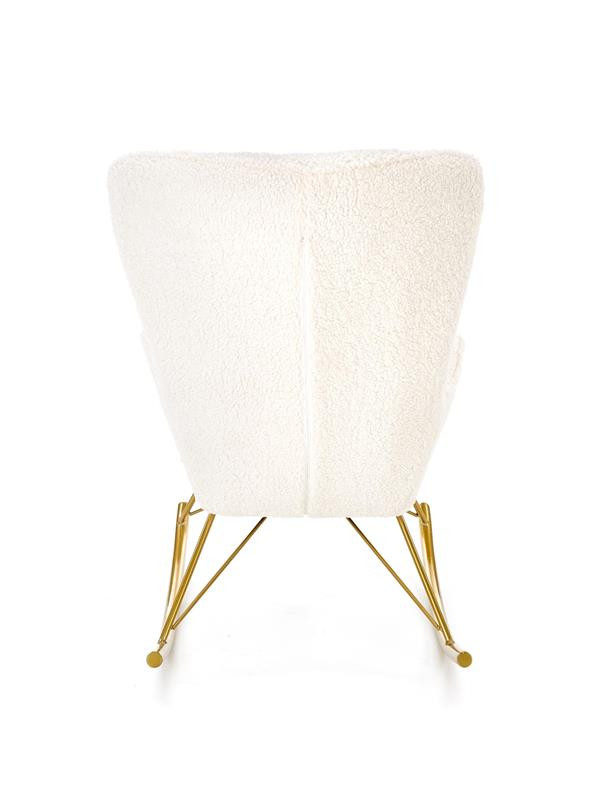 Poze Fotoliu tip balansoar Liberto crem/gold - H106 cm
