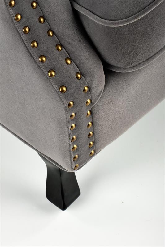 Poze Fotoliu Titan velvet gri – H87 cm