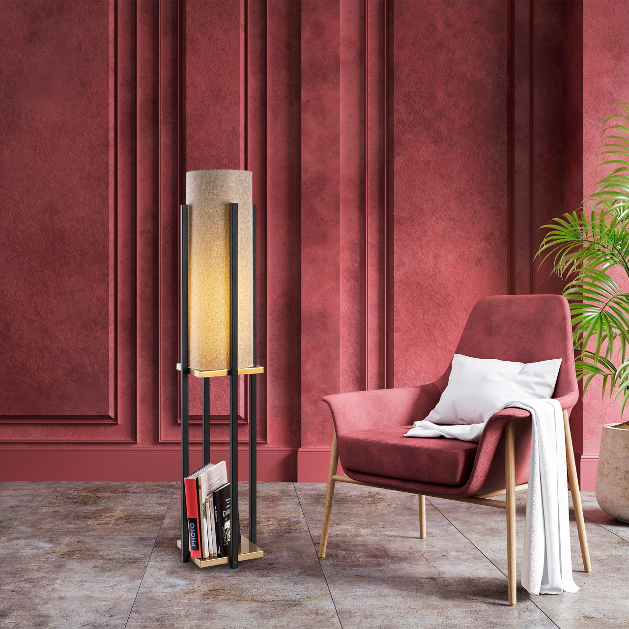 Poze Lampadar 7130 negru/auriu