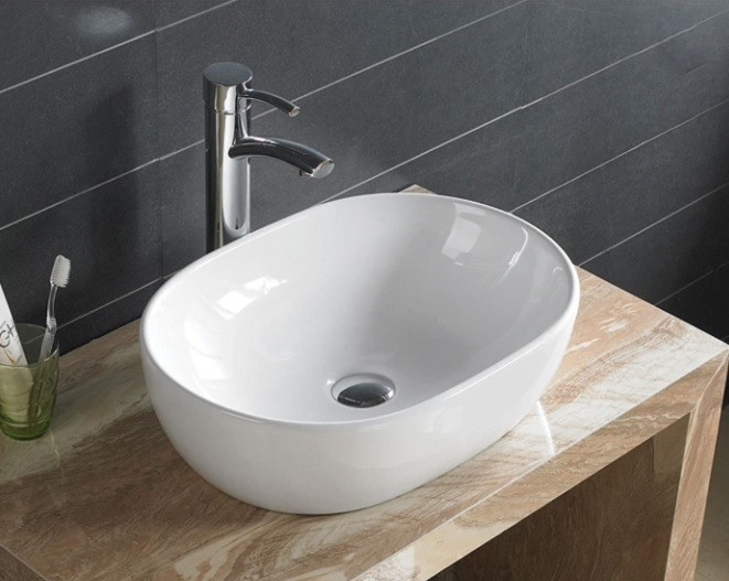 Poze Lavoar Amelia Alb ceramica sanitara - 48 cm