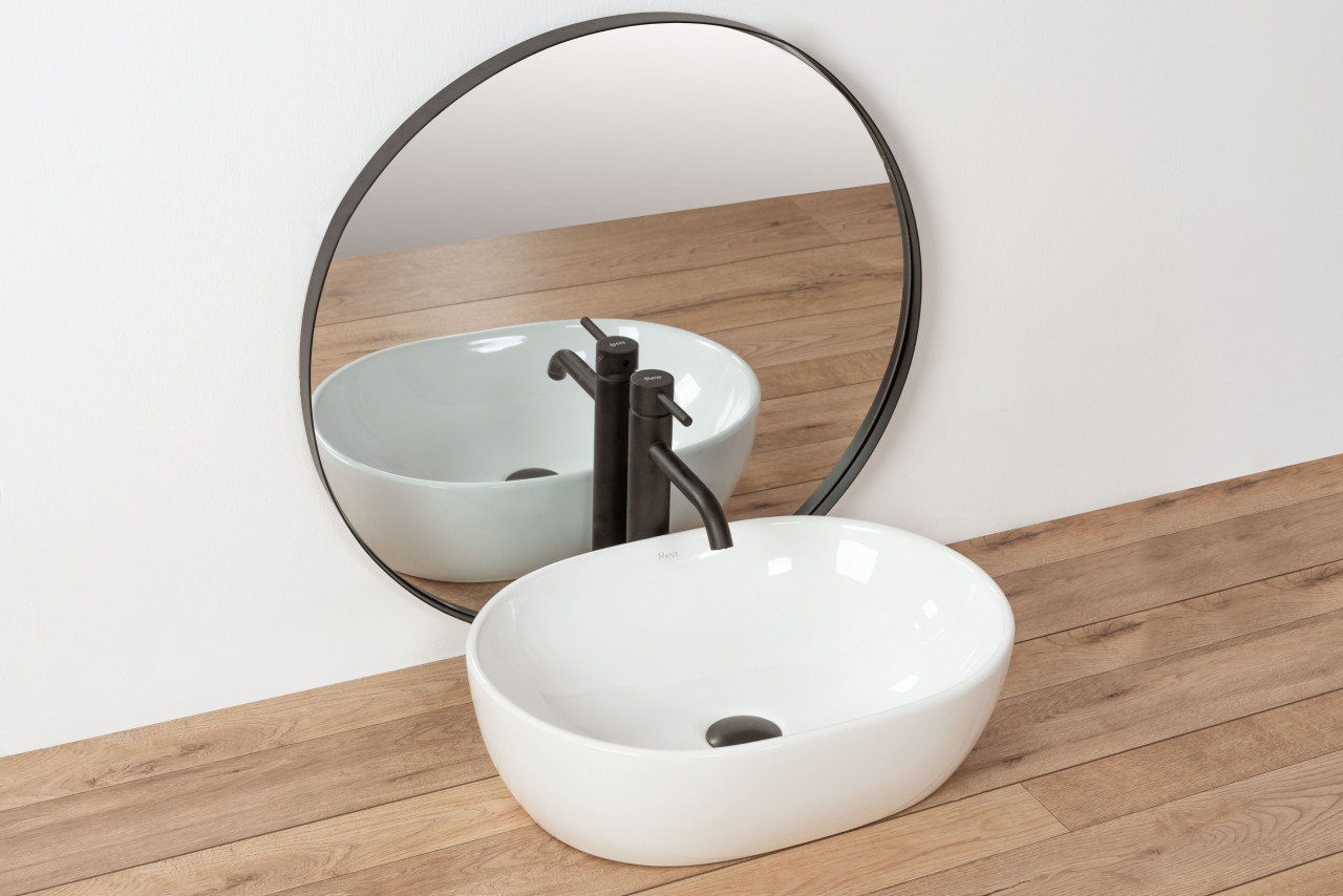 Poze Lavoar Amelia Alb ceramica sanitara - 48 cm