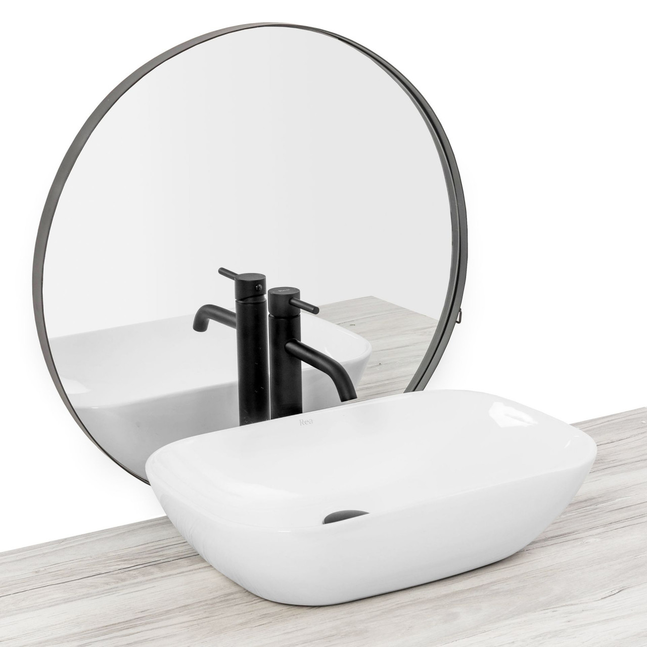 Poze Lavoar Claudia Alb ceramica sanitara - 51cm